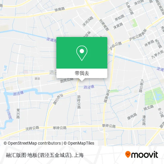 融汇版图·地板(泗泾五金城店)地图