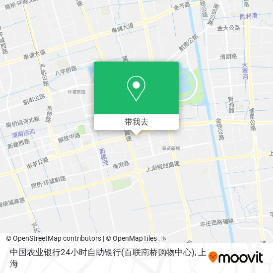 中国农业银行24小时自助银行(百联南桥购物中心)地图