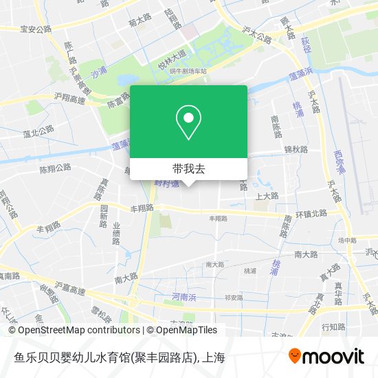 鱼乐贝贝婴幼儿水育馆(聚丰园路店)地图