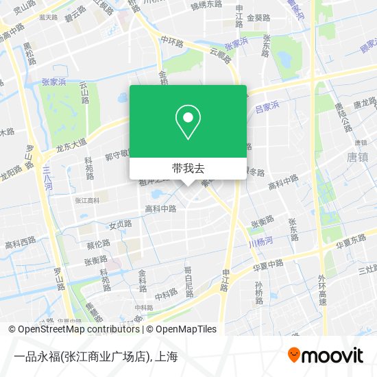 一品永福(张江商业广场店)地图