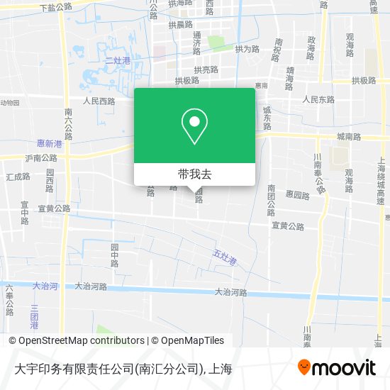 大宇印务有限责任公司(南汇分公司)地图