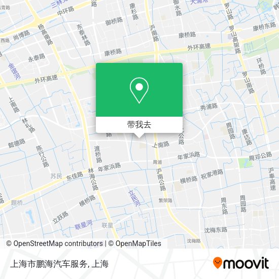 上海市鹏海汽车服务地图