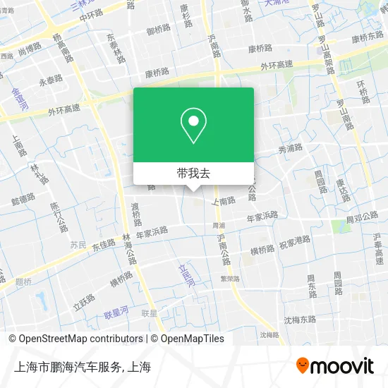 上海市鹏海汽车服务地图