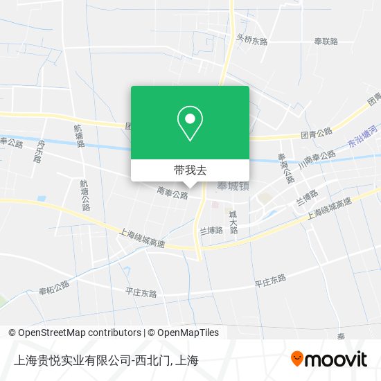 上海贵悦实业有限公司-西北门地图
