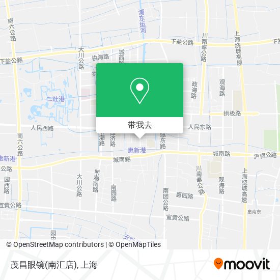 茂昌眼镜(南汇店)地图