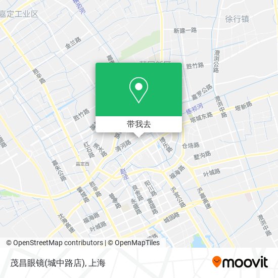 茂昌眼镜(城中路店)地图
