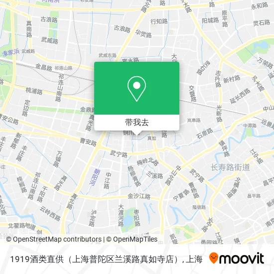 1919酒类直供（上海普陀区兰溪路真如寺店）地图
