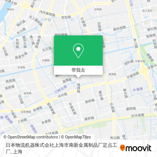 日本物流机器株式会社上海市南新金属制品厂定点工厂地图