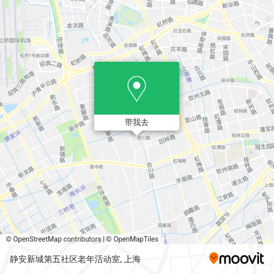 静安新城第五社区老年活动室地图