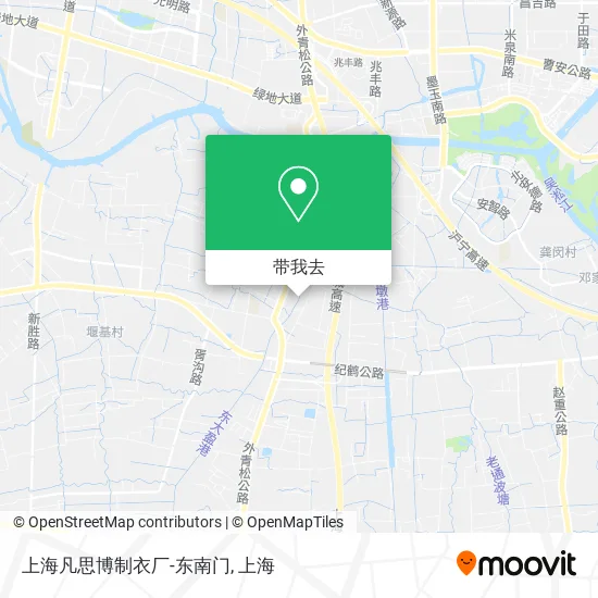 上海凡思博制衣厂-东南门地图