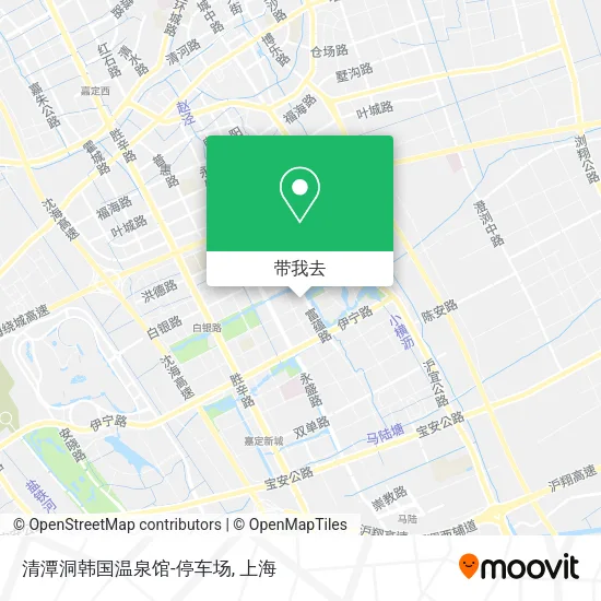 清潭洞韩国温泉馆-停车场地图