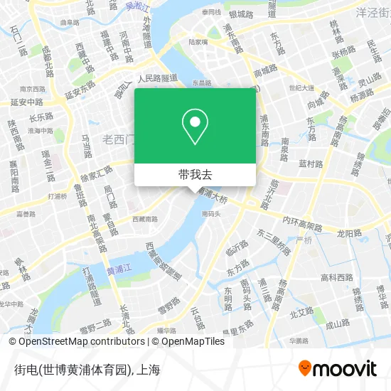 街电(世博黄浦体育园)地图