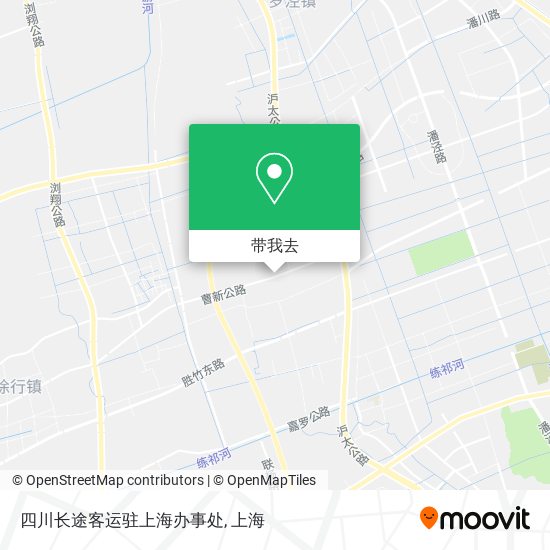 四川长途客运驻上海办事处地图