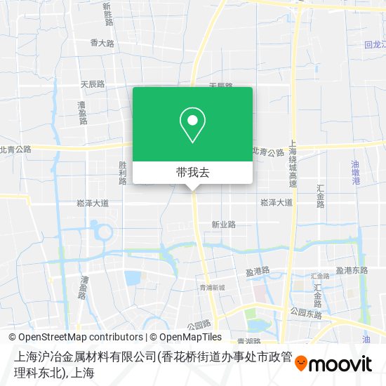 上海沪冶金属材料有限公司(香花桥街道办事处市政管理科东北)地图