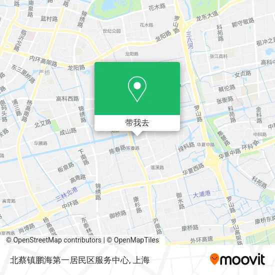 北蔡镇鹏海第一居民区服务中心地图