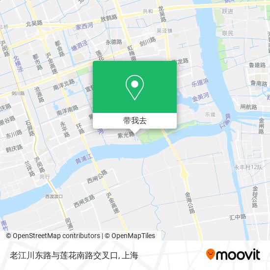 老江川东路与莲花南路交叉口地图