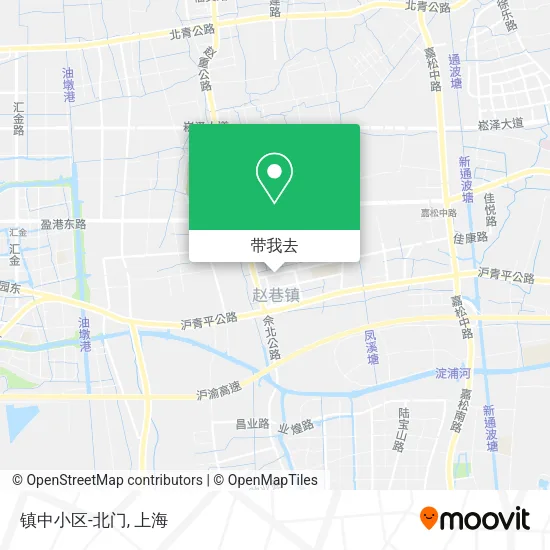 镇中小区-北门地图
