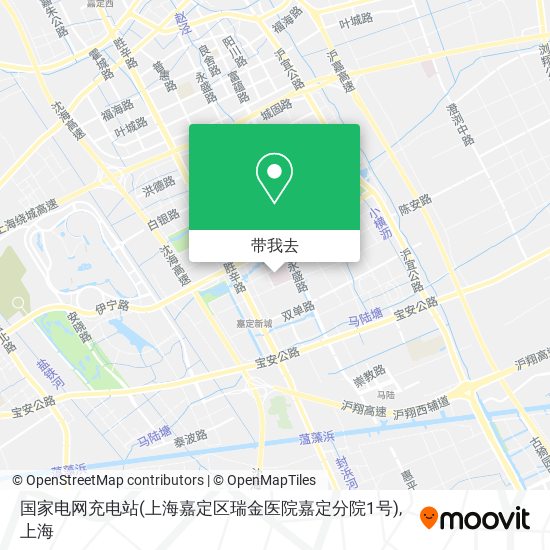 国家电网充电站(上海嘉定区瑞金医院嘉定分院1号)地图
