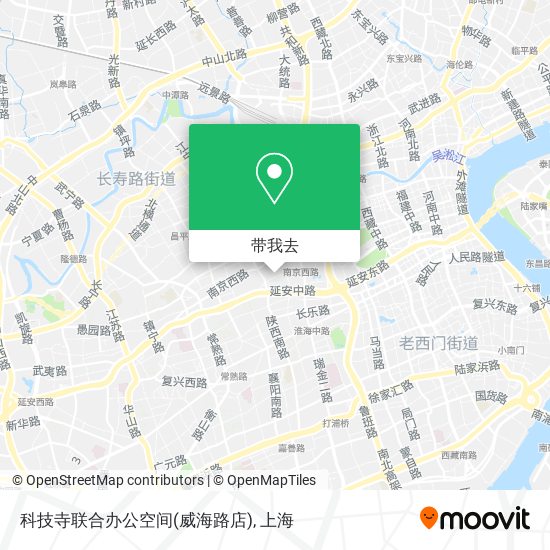 科技寺联合办公空间(威海路店)地图