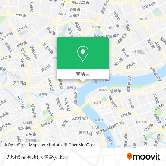 大明食品商店(大名路)地图