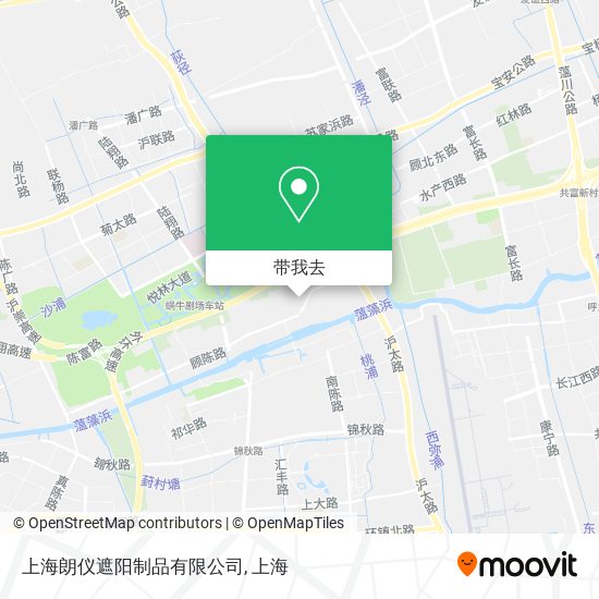 上海朗仪遮阳制品有限公司地图