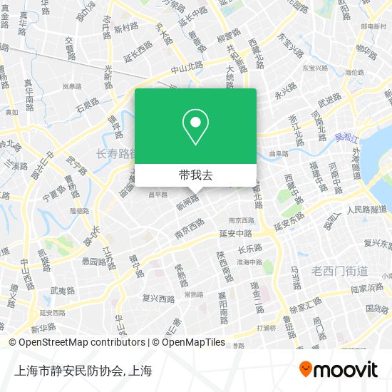 上海市静安民防协会地图