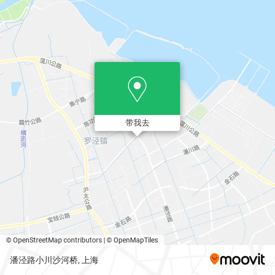 潘泾路小川沙河桥地图