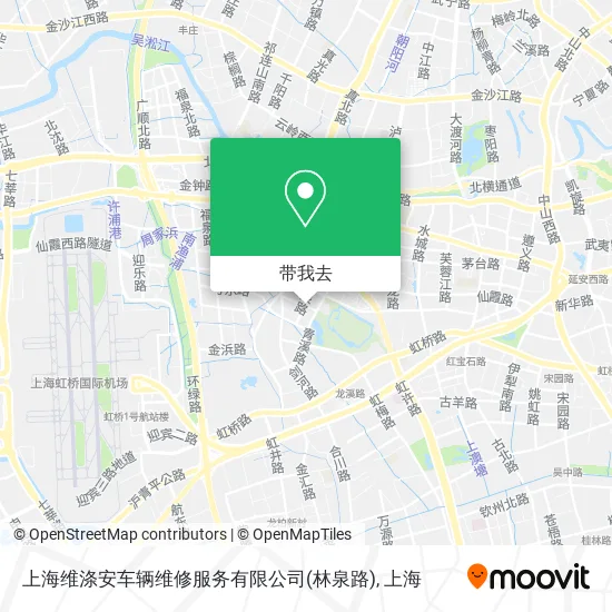 上海维涤安车辆维修服务有限公司(林泉路)地图