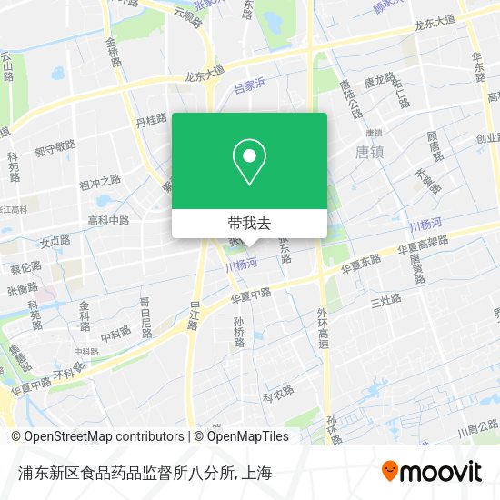浦东新区食品药品监督所八分所地图