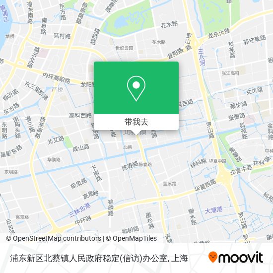 浦东新区北蔡镇人民政府稳定(信访)办公室地图