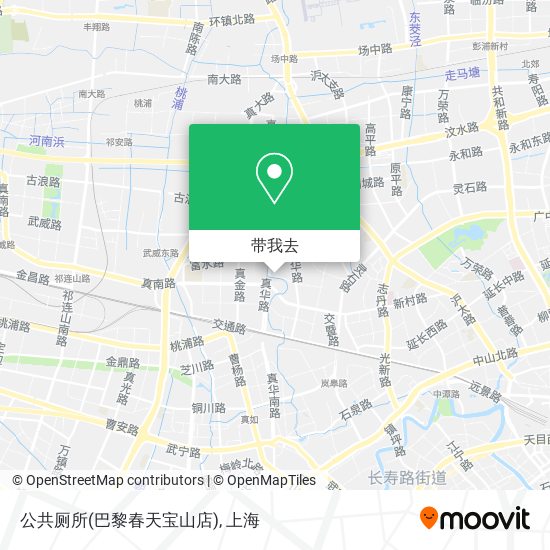 公共厕所(巴黎春天宝山店)地图