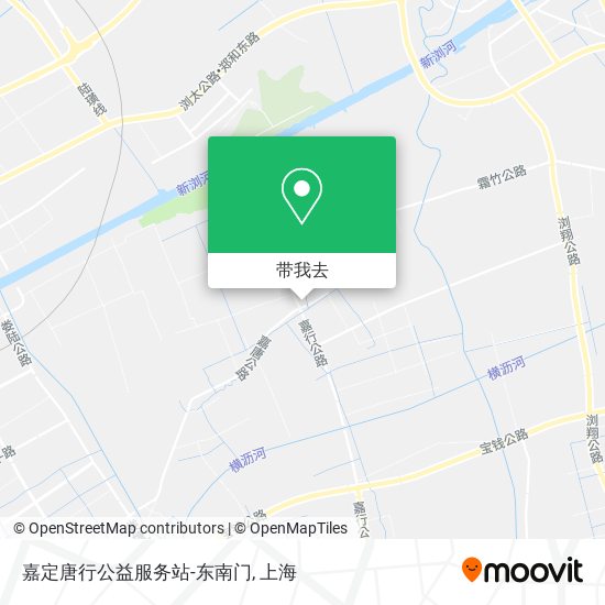 嘉定唐行公益服务站-东南门地图