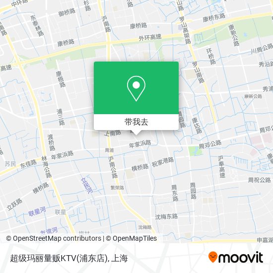 超级玛丽量贩KTV(浦东店)地图