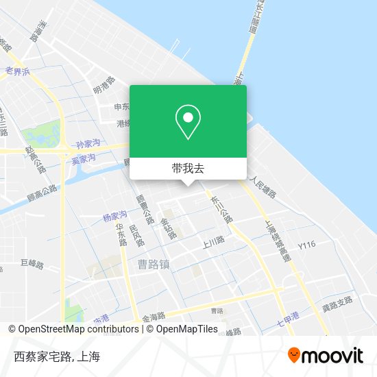 西蔡家宅路地图