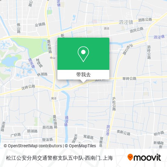 松江公安分局交通警察支队五中队-西南门地图