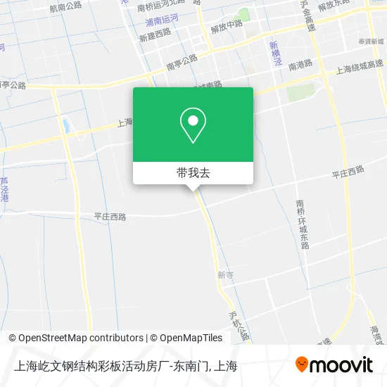 上海屹文钢结构彩板活动房厂-东南门地图