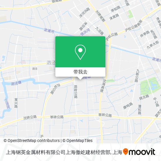上海钢英金属材料有限公司上海傲屹建材经营部地图