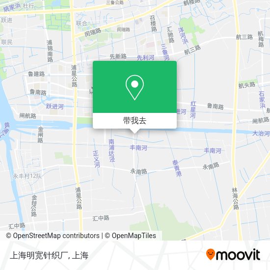 上海明宽针织厂地图