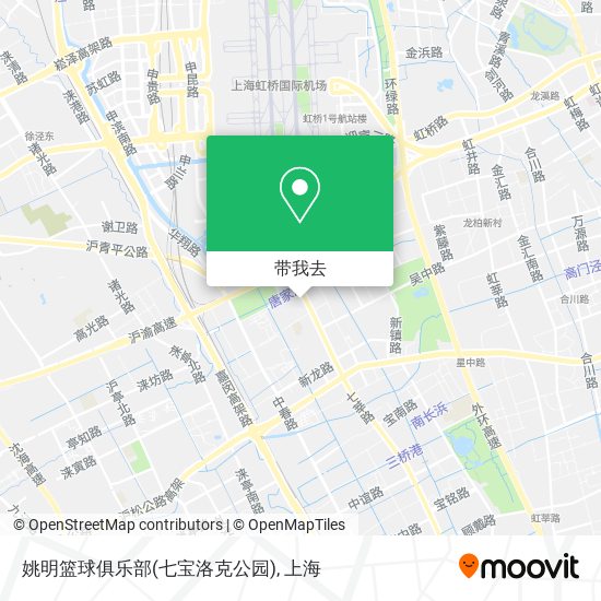 姚明篮球俱乐部(七宝洛克公园)地图