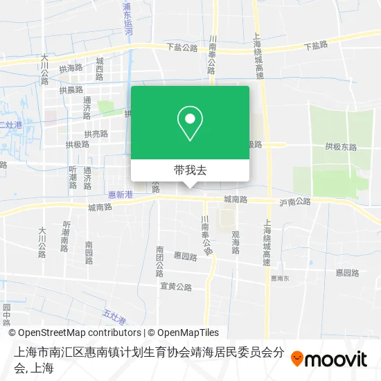 上海市南汇区惠南镇计划生育协会靖海居民委员会分会地图