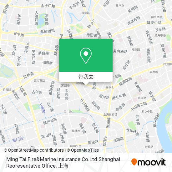 Ming Tai Fire&Marine Insurance Co.Ltd.Shanghai Reoresentatve Office地图