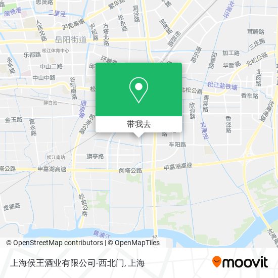 上海侯王酒业有限公司-西北门地图