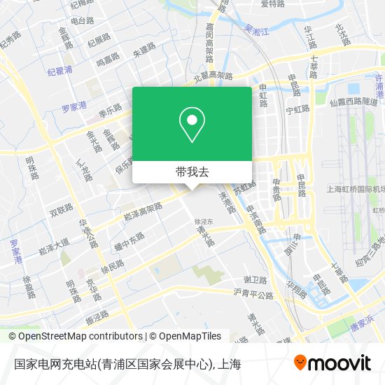 国家电网充电站(青浦区国家会展中心)地图