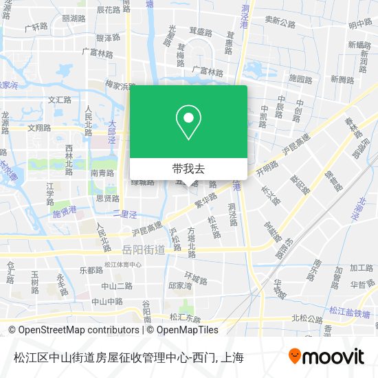 松江区中山街道房屋征收管理中心-西门地图