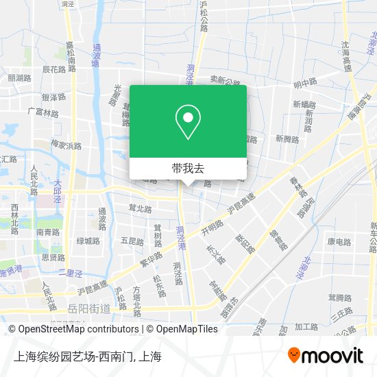 上海缤纷园艺场-西南门地图