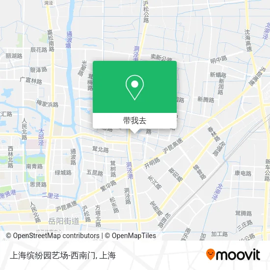 上海缤纷园艺场-西南门地图