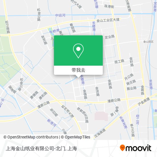 上海金山纸业有限公司-北门地图