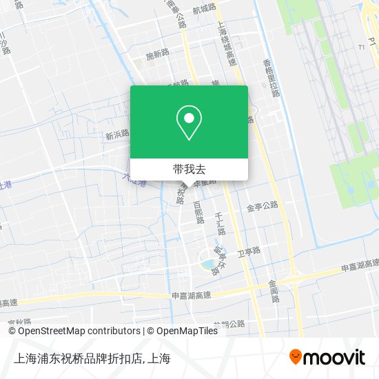 上海浦东祝桥品牌折扣店地图