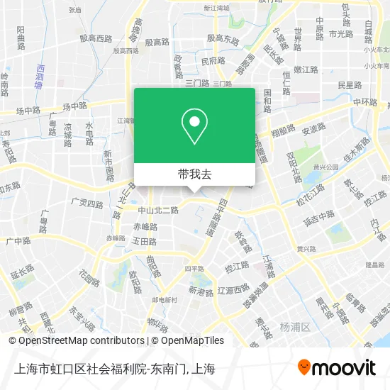 上海市虹口区社会福利院-东南门地图