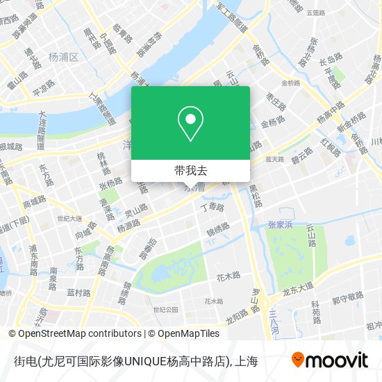 街电(尤尼可国际影像UNIQUE杨高中路店)地图
